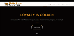 Desktop Screenshot of platteriverretrievers.com