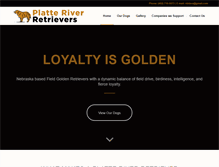 Tablet Screenshot of platteriverretrievers.com